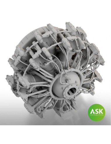 Nakajima Sakae 12 engine - ASK 3D Print for Eduard 
