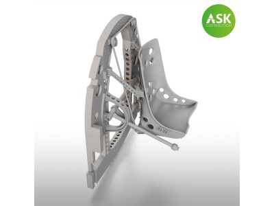 A6M Bulkhead with Seat in BOTTOM position - 3D for Tamiya 