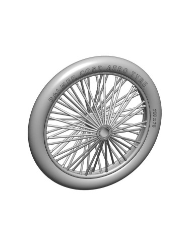Palmer 700 x 85 spoked wheels, UK WWI, for Sopwith Camel, Sopwith Pup, Sopwitch Snipe 