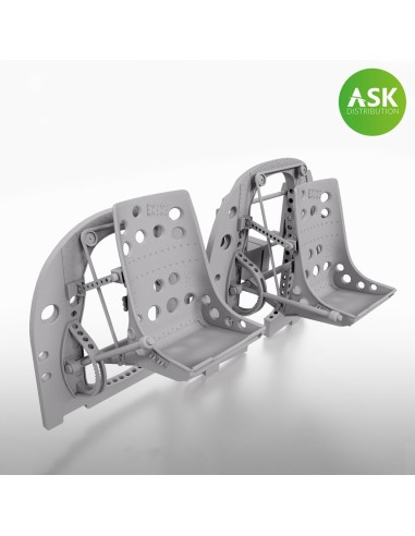 A6M2-K two Bulkheads with Seats set - ASK 3D Print for Eduard 