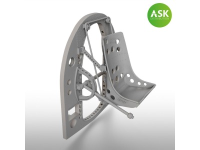 A6M Bulkhead with Seat in BOTTOM position - ASK 3D Print for Tamiya 