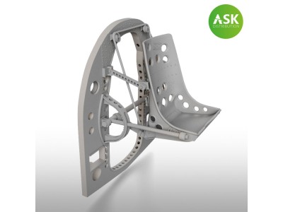 A6M Bulkhead with Seat in MIDDLE position - ASK 3D Print for Tamiya 
