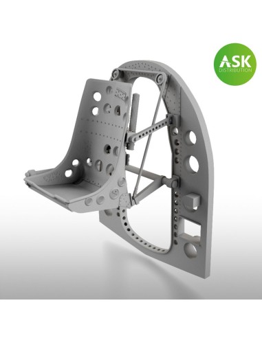 A6M Bulkhead with Seat in MIDDLE position - ASK 3D Print for Tamiya 