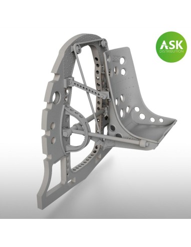 A6M Bulkhead with Seat in MIDDLE position - ASK 3D Print for Fine Molds 