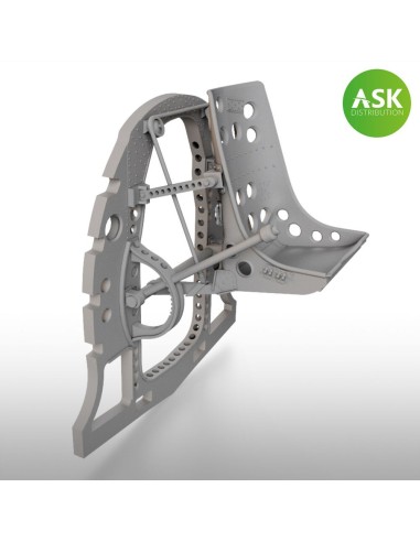 A6M Bulkhead with Seat in TOP position - ASK 3D Print for Fine Molds 