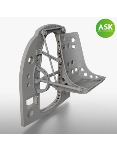 A6M Bulkhead with Seat in MIDDLE position - ASK 3D Print for Tamiya 