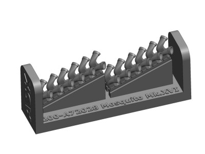 Mosquito Mk.XVI exhaust for Special Hobby 