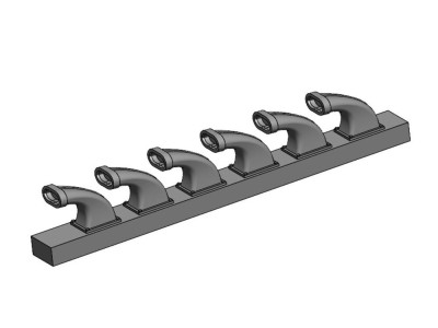 Bf 109K-4 Exhausts detail set - 3D print for Kotare 