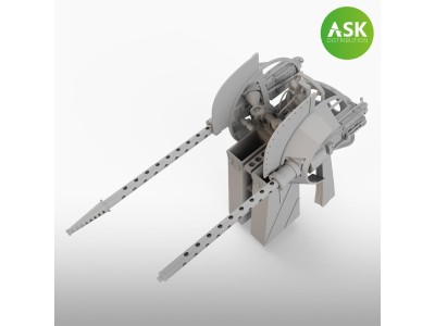 B-25 Mitchell Top Dorsal turret - gun set for HK Model 