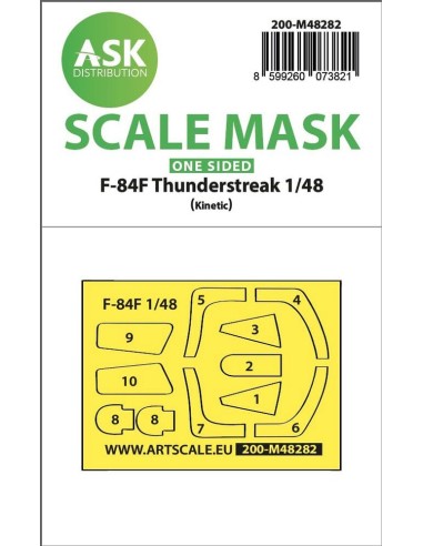 F-84F Thunderstreake one-sided express fit mask for Kinetic 