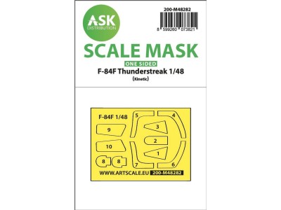 F-84F Thunderstreake one-sided express fit mask for Kinetic 