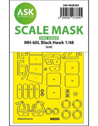 MH-60L Black Hawk one-sided express fit mask for ICM 