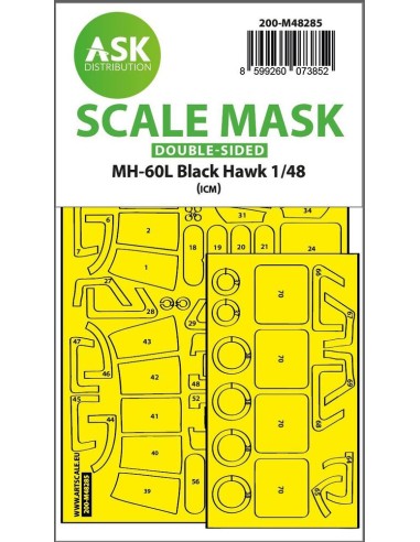 MH-60L Black Hawk double-sided express fit mask for ICM 
