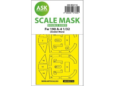 Fw 190A-4 double-sided express fit mask for Zoukei-Mura 