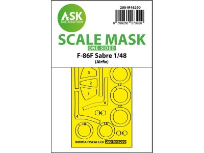 F-86F Sabre one-sided express fit mask for Airfix 