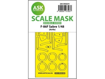 F-86F Sabre double-sided express fit mask for Airfix 