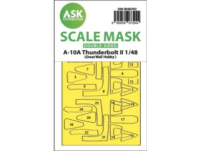 A-10A Thunderbolt II double-sided express fit mask for Great Wall Hobby 