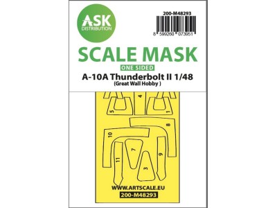 A-10A Thunderbolt II one-sided express fit mask for Great Wall Hobby 