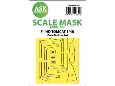 F-14D Tomcat one-sided express fit mask for Great Wall Hobby 