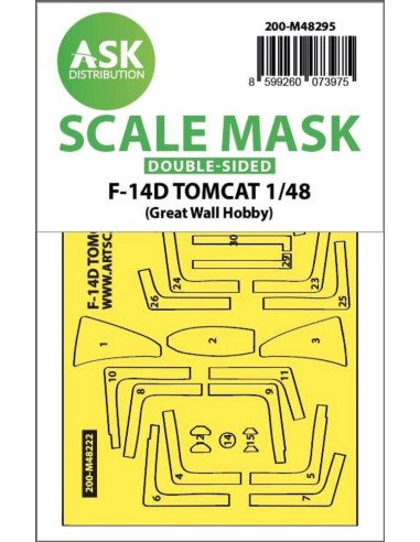 F-14D Tomcat double-sided express fit mask for Great Wall Hobby 