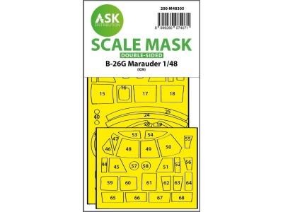 B-26G Marauder double-sided express fit mask for ICM 