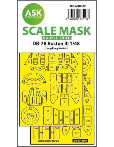 DB-7B Boston III double-sided express fit mask for HK Models 