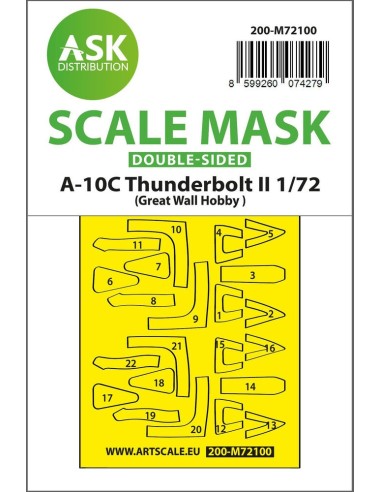 A-10C Thunderbolt II double-sided fit express mask for Great Wall Hobby 