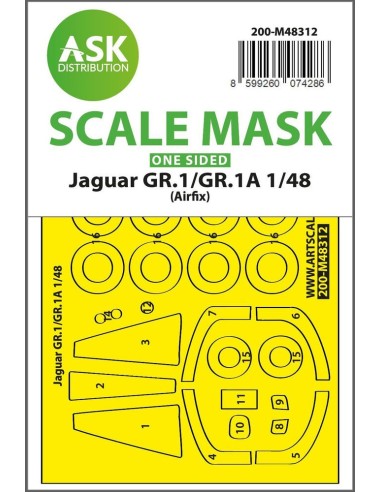 Jaguar GR.1/GR.1A one-sided express fit mask for Airfix 