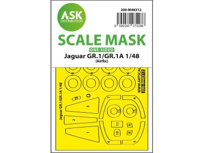 Jaguar GR.1/GR.1A one-sided express fit mask for Airfix 