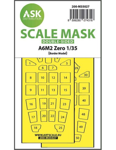 A6M2 Zero double-sided painting mask for Border Model 