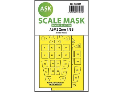 A6M2 Zero double-sided painting mask for Border Model 