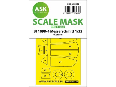 Bf 109K-4 one-sided express fit mask for Kotare 