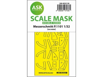 Messerschmitt P.1101 double-sided express fit mask for Das Werk 