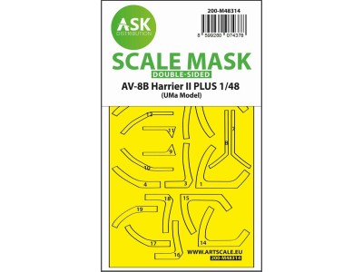 AV-8B Harrier II PLUS double-sided express fit mask for Uma Model 