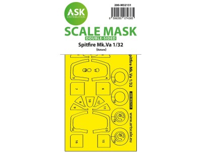 Spitfire Mk.Va double-sided express fit and self adhesive mask for Kotare 