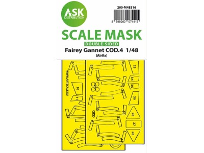 Fairey Gannet COD.4 double-sided fit and self adhesive express mask for Airfix 