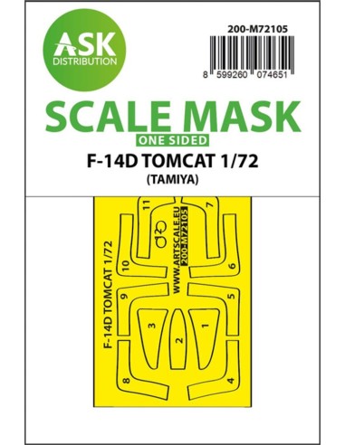 F-14D one-sided fit express mask for Tamiya 
