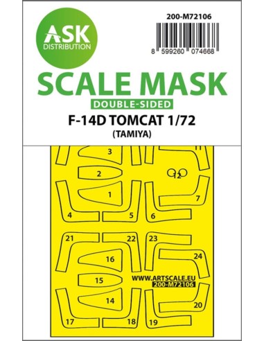 F-14D double-sided fit express mask for Tamiya 