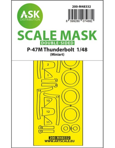 P-47M Thunderbolt  double-sided express fit mask for Miniart 