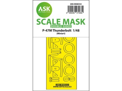 P-47M Thunderbolt  double-sided express fit mask for Miniart 