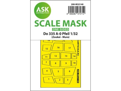 Dornier Do 335A-0 Pfeil one-sided mask for Zoukei Mura 