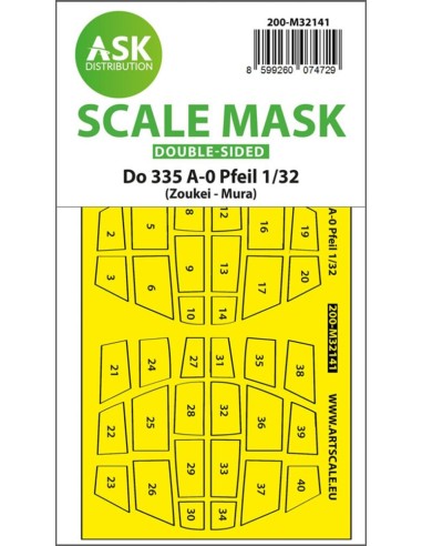 Dornier Do 335A-0 Pfeil double-sided mask for Zoukei Mura 