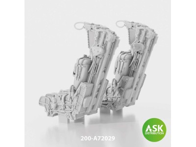 GRU7A ejection seats with seat belts 2 pcs, rec. for F-14A/B late - 3D print for Great Wall Hobby 