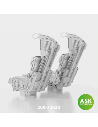 GRU7A ejection seats without seat belts 2 pcs, rec. for F-14A/B late - 3D print for Great Wall Hobby 