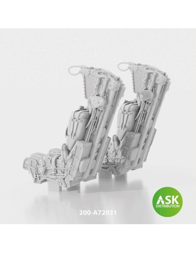 GRU7A ejection seats with seat belts 2 pcs, rec. for F-14A/B Early - 3D print for Great Wall Hobby 