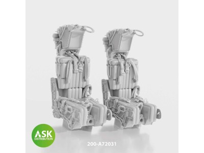 GRU7A ejection seats with seat belts 2 pcs, rec. for F-14A/B Early - 3D print for Great Wall Hobby 