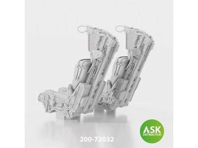 GRU7A ejection seats excluding seat belts 2 pcs, rec. for F-14A/B Early - 3D print for Great Wall Hobby 