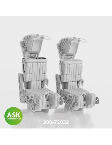 GRU7A ejection seats excluding seat belts 2 pcs, rec. for F-14A/B Early - 3D print for Great Wall Hobby 