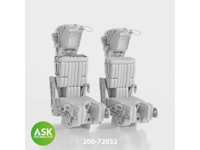 GRU7A ejection seats excluding seat belts 2 pcs, rec. for F-14A/B Early - 3D print for Great Wall Hobby 