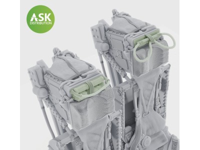 Ejection Seat - M.B Mk.2E with seat belts, without survival pack for Revell 